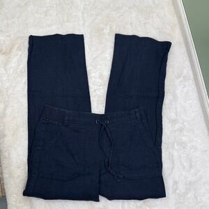 Athleta Dark Blue linen Pants 6